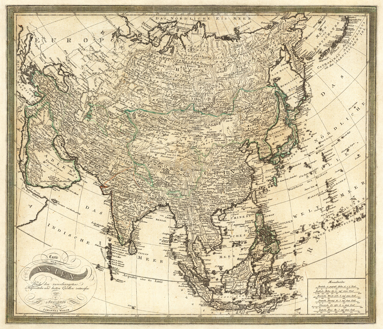 29420 | Walch, Johannes | Carte von Asien nach den zuverlässigsten ...