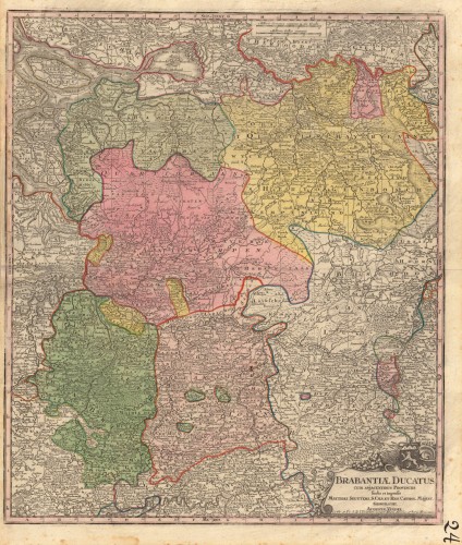 Brabantiae Ducatus Cum Antique Brabantiae Ducatus Cum Adjacentibus Provinciis studio et impensis ...