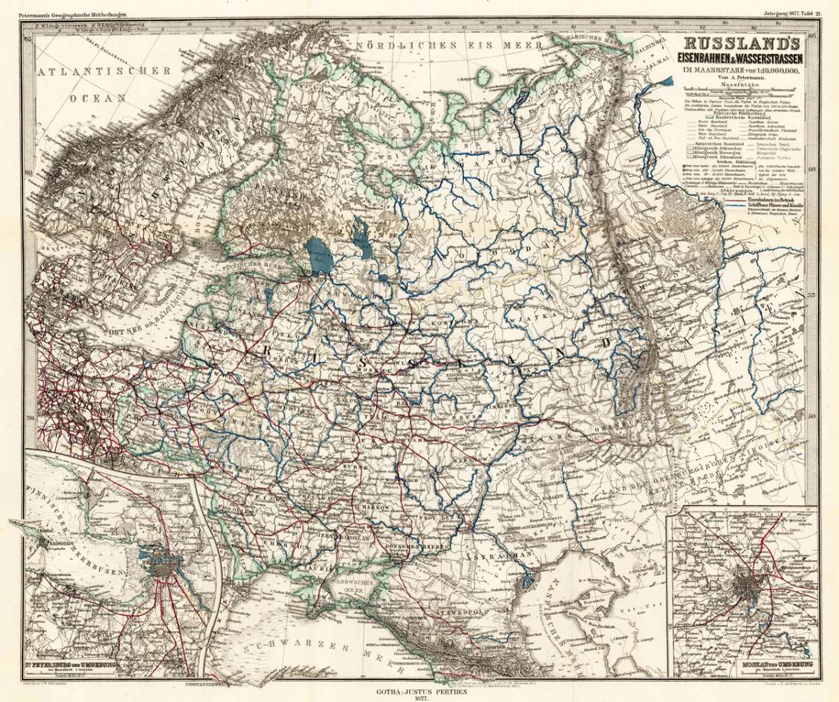 28496 | Petermann, A. | Russland's Eisenbahnen & Wasserstrassen im ...