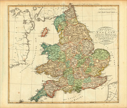 England | Great Britain | Europe | Antique Maps | Bergbook