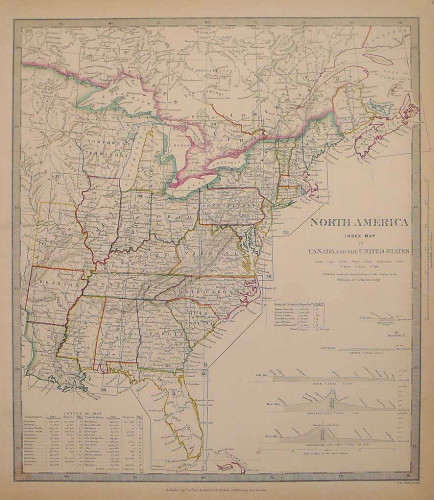Eastern US | United States | North America | Americas | Antique Maps ...