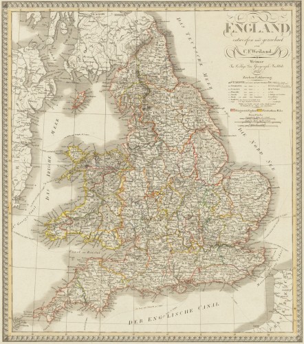 England | Great Britain | Europe | Antique Maps | Bergbook