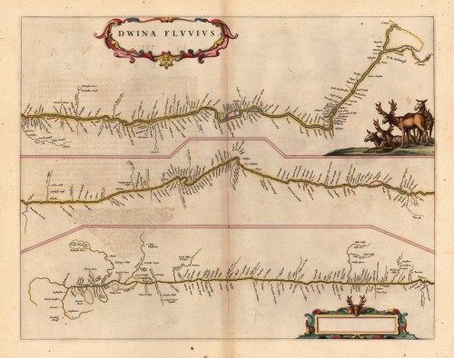 Dwina Fluuius. Antique Dwina Fluuius.