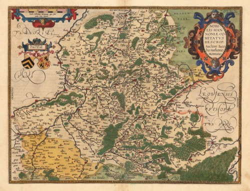 Nobilis Hannoniae Antique Nobilis Hannoniae Comitatus Descrip. Auctore Iacobo Surhonio Montano.